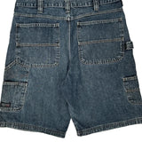 Wrangler Carpenter Shorts - 34W 9L Dark Wash Cotton