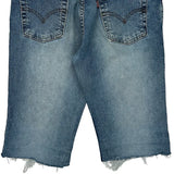 Age 5 Levis Boot Cut Denim Shorts - Small Blue Cotton