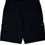 Wrangler Cargo Shorts - 36W 9L Black Cotton