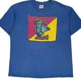 Chili'S Margarita Madness '96 Hanes Single Stitch T-Shirt - XL Blue Cotton