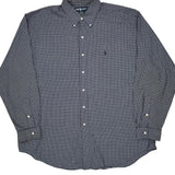 Blake Ralph Lauren Checked Shirt - XL Blue Cotton