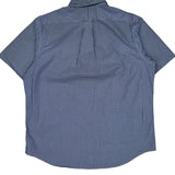 Ralph Lauren Checked Short Sleeve Shirt - XL Blue Cotton