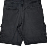 Wrangler Cargo Shorts - 33W 10L Grey Cotton