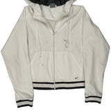 Nike Windbreaker - Large White Polyester