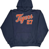 Detroit Tigers Mlb Hoodie - XL Navy Cotton