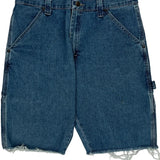 Wrangler Carpenter Shorts - 34W 11L Blue Cotton Blend