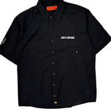 Dickies Graphic Short Sleeve Shirt - 2XL Black Polyester Blend