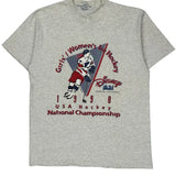 USA Hockey National Championship Jam Single Stitch T-Shirt - XL Gray Cotton