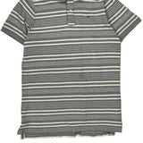 Hilfiger Denim Striped Polo Shirt - Large Gray Cotton