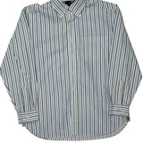 Tommy Hilfiger Striped Shirt - Large Blue Cotton
