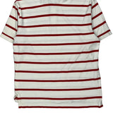Tommy Hilfiger Striped Polo Shirt - XL White Cotton