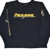 Authentic Wear Ralph Lauren Spellout Long Sleeve T-Shirt - XL Black Cotton