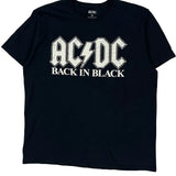 Back In Black Ac/Dc Band T-Shirt - XL Black Cotton
