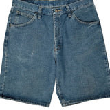 Wrangler Denim Shorts - 32W 10L Blue Cotton