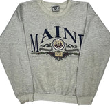 Made In USA University Of Maine Lee College Sweatshirt - XL Grey Cotton Blend