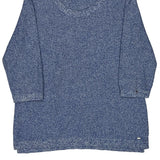 Tommy Hilfiger Jumper - Large Blue Cotton Blend