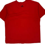 Vintage Adidas T-Shirt - XL Red Cotton