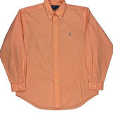 Ralph Lauren Shirt - Large Orange Cotton