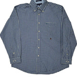 Tommy Hilfiger Checked Shirt - Large Blue Cotton