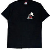Marty'S Place Hanes Single Stitch T-Shirt - Large Black Cotton