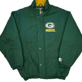 Green Bay Packers Starter Football Jacket - Medium Yellow Polyester