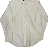 Age 10-11 Ralph Lauren Shirt - Medium Cream Cotton