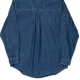 Wrangler Denim Shirt - Large Blue Cotton