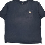 Carhartt T-Shirt - 2XL Blue Cotton