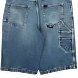 Fubu Denim Shorts - 40W 11L Light Wash Cotton