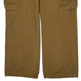 Wrangler Cargo Trousers - 37W 30L Brown Cotton