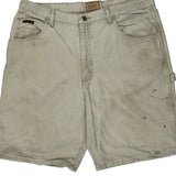 Schmidt Carpenter Shorts - 36W 9L Beige Cotton