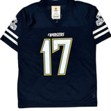 Chargers, Age 6-7 Nfl Football Jersey - Small Navy Polyester