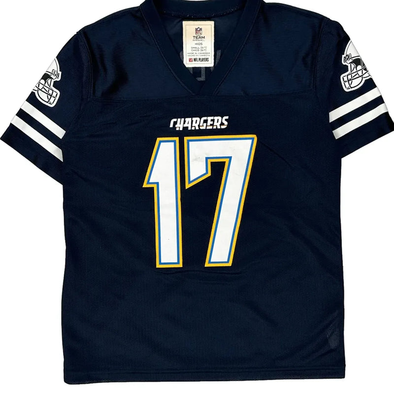 Chargers, Age 6-7 Nfl Football Jersey - Small Navy Polyester