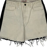 Guess Denim Shorts - 30W UK 12 Black & White Denim