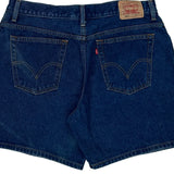 550 Levis Denim Shorts - 34W UK 16 Blue Denim