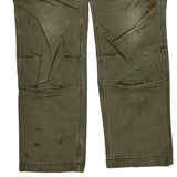 Carhartt Double Knee Carpenter Trousers - 32W 29L Khaki Cotton