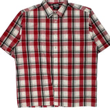 Southpole Checked Short Sleeve Shirt - 2XL Black Cotton