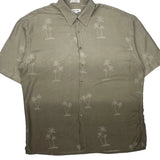 Pierre Cardin Floral Hawaiian Shirt - 2XL Beige Viscose