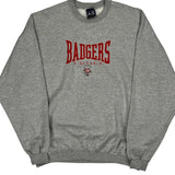 Vintage Wisconsin Badgers Unbranded College Sweatshirt - Large Grey Cotton