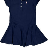 Age 7 Polo By Ralph Lauren Dress - Small Navy Cotton
