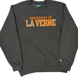 University Of La Verne Champion College Sweatshirt - Medium Grey Cotton Blend