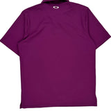 Oakley Polo Shirt - Large Purple Polyester