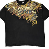 Skulls Yazbek Graphic T-Shirt - 2XL Black Cotton