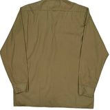 Dickies Shirt - Large Khaki Cotton Blend