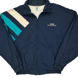 Geothermal Group Adidas Striped Windbreaker - Large White Polyester