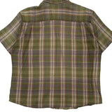 Woolrich Checked Short Sleeve Shirt - XL Beige Cotton