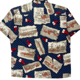 Toes On The Nose Graphic Hawaiian Shirt - Medium Multicoloured Cotton