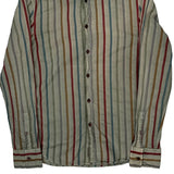 Armani Exchange Striped Shirt - Medium Multicoloured Cotton