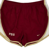 Age 11-12 Fsu Nike College Sport Shorts - Medium Burgundy Polyester