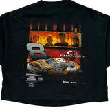 Tony Stewart Chase Authentics Cropped T-Shirt - Large Black Cotton